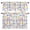 White, variant on 3 Piece Kitchen Curtains and Valances Set Rainbow Sunshine Cafe Curtains 24 Inch Length Rainy Cute Yellow Border Valance & Tier Curtain for Living Room Bedroom Small Window 54"x18"+27"x24"*2