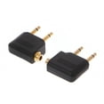 thumbnail image 3 of XISAOK 2 Pcs Gold Plated 3.5mm 2 Male To 1 Female Headphone Jack Socket o Adapter, 3 of 8