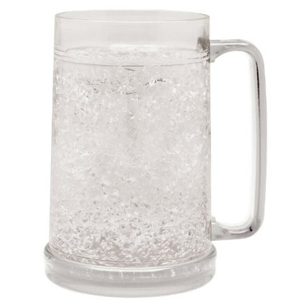 Beer Freezer Mug Double Wall 16oz. Capacity (Clear)