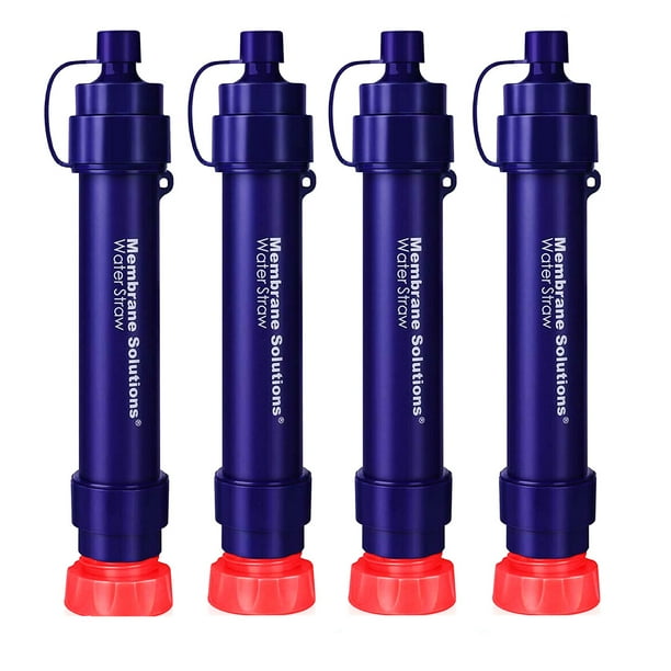 Membrane Solutions Water Filter Straw WS02, Detachable 4Stage 0.1