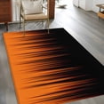 thumbnail image 2 of Burnt Orange Black Ombre Area Rugs 3'x5', Washable Small Throw Rugs for Living Room Bedroom, Modern Abstract Striped Gradient Indoor Outdoor Rug Non-Slip Low Pile Carpet Runner Reversible Floor Mats, 2 of 8