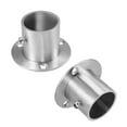 thumbnail image 2 of Uxcell 1.26" Pipe Dia 304 Stainless Steel Wardrobe Rail Support Bracket, 10 Pack, 2 of 3