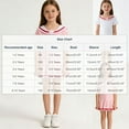 thumbnail image 4 of SGFCWSX Girls Short Sleeve Sailor Collar Dress, Ruffled Hem Casual Dress Pink Size 7-8 Years, 4 of 10