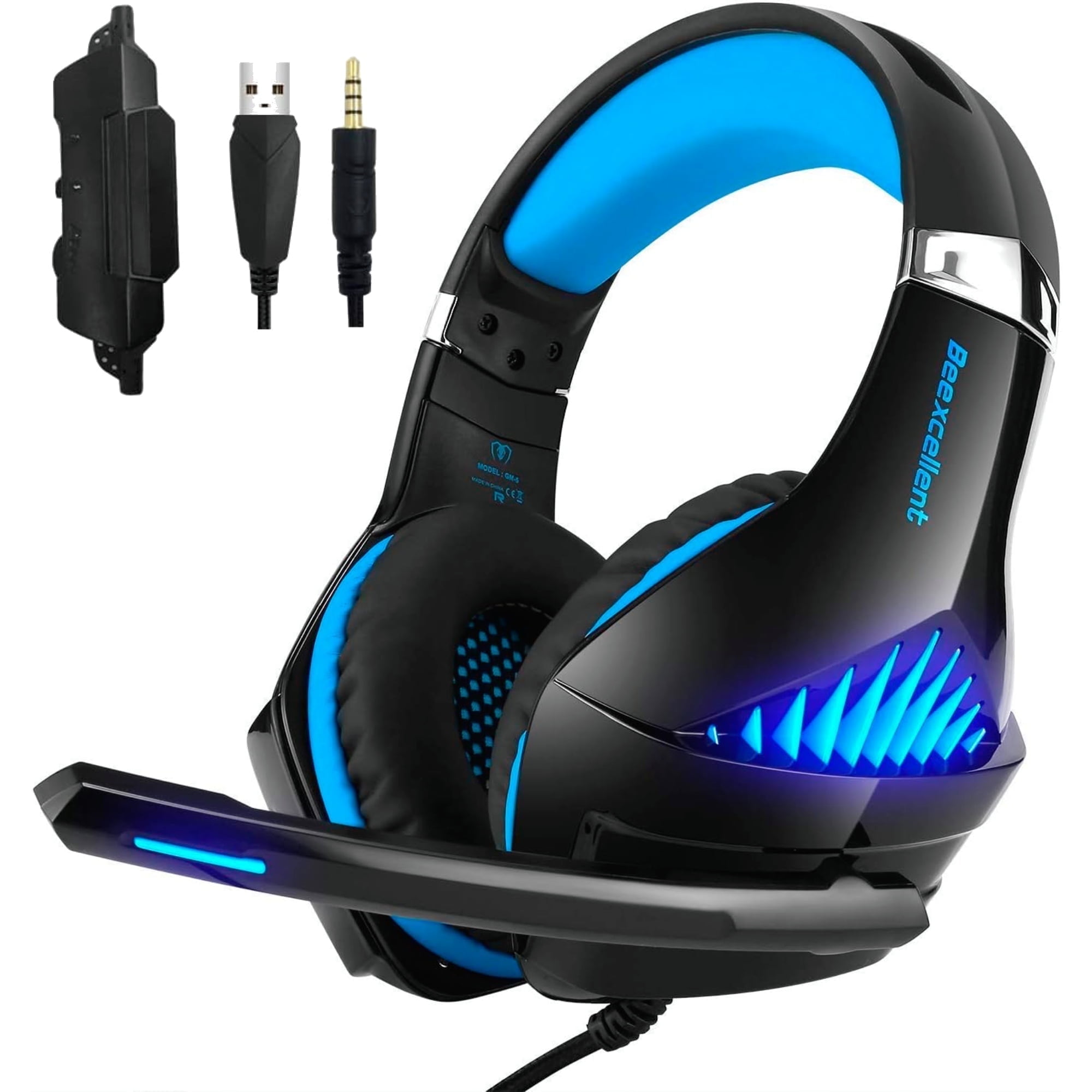 Beexcellent Gaming Headset for PS4, PS5, Xbox One, PC, Surround