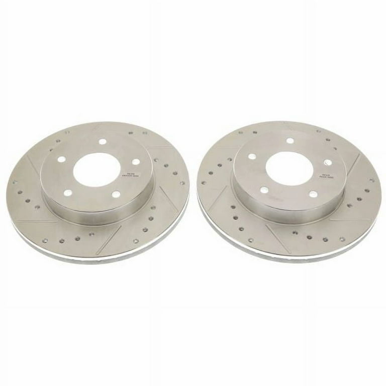 Power Stop Rear Pair Of Drilled And Slotted Brake Rotors AR8225XPR