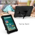 thumbnail image 3 of EpicGadget Case for Amazon Fire HD 8 / Fire HD 8 Plus (12th Generation, 2022 Released) - Heavy Duty Hybrid Protective Case Cover with Kickstand + 1 Screen Protector and 1 Stylus (Black/Black), 3 of 4