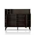thumbnail image 3 of Furniture of America Reid Buffet Moderne en Bois à Multiples Rangements, Brun Wengé, 3 of 7