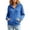 101Blue367, variant on XAOFW Knit Hoodies For Women Solid Color Long Sleeve Hooded Sweatshirt Autumn Winter Relaxed Fit Pullover Hoodie With Pockets Breathable Tops L
