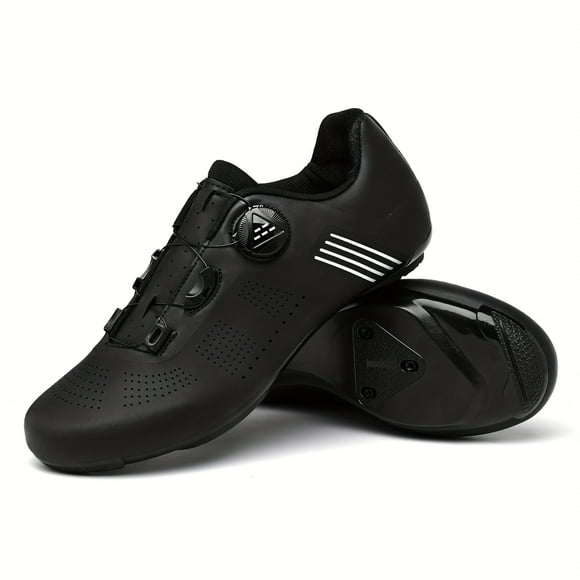 SUTENGDA Men‘s Non-Slip Cycling Shoes for Road Biking - Compatible with SPD Cleats Breathable & Comfortable Ideal for Daily Rides and Racing Durable TPU Sole White
