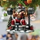 thumbnail image 5 of Christmas Decorations Ornaments Big Christmas Tree Ornaments Ornaments For Coworkers Christmas Tree Two Pendant Decoration Double Print Fitness Muscle Santa, 5 of 6