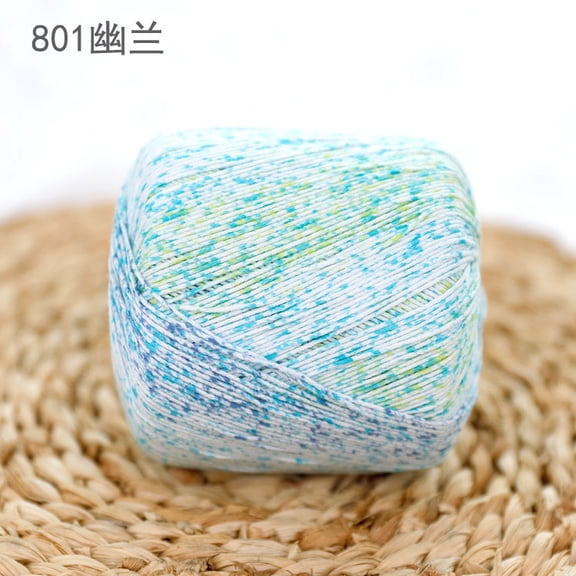 Namzi 80g Multicolor Crochet Thread Premium Cotton Thread for Detailed Handwork, Versatile Threadart Crochet Supplies,Multicolor 01