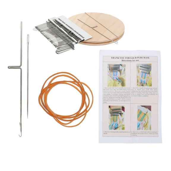 Raindrops  Mini Loom Weaving Loops Knitting Kit Braiding Hair Machine Child