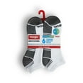 thumbnail image 5 of Wrangler Essential Cool Comfort Low Cut Socks, Full-Cushion Ankle Socks for Men, 6-12, White, 6-Pack, 5 of 8