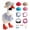A, variant on 7 Inch Desk Goose Outfits Summer Holiday Decoration Clothes Straw Hat Sunglasses Accessories Set for Desktop Statue Office Home