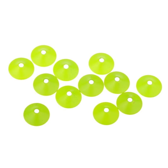 jinwen 12pcs Brass Cone Heads Fly Tying Materials for Tube Flies Green