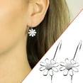 thumbnail image 1 of Fiudx Pendientes En Girasol, Joy In Aleación de Metal, Diseño Geométrico Incrustaciones Redondas, Detalles En Circonita Brillante, Ideal para Fiestas y Uso Diario, Regalo para Niñas y Mujeres, Diseño, 1 of 7