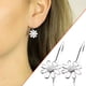 thumbnail image 1 of Fiudx Pendientes de Girasol, Diseño Único de Metal con Incrustaciones Geométricas de Circonita, Ideal para Fiestas y Uso Diario, Regalo para Mamá y Novia, Joyería Llamativa., 1 of 6