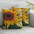 thumbnail image 3 of Nawypu  Sunflower Sunshine Decorative Throw Pillow Cover, Spring Summer Home Sweet Home Blessed Porch Patio Outdoor Pillowcase, Fall Autumn Flower Farmhouse Couch Cushion Case Decor, 3 of 5