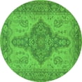 thumbnail image 1 of Ahgly Company Indoor Round Oriental Green Traditional Area Rugs, 8' Round, 1 of 4