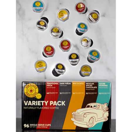 New Mexico Pinon Coffee Single Serve Coffee Pods, Compatible with Keurig 2.0 K-Cup Brewers- 96 count Variety Pack
