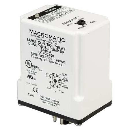 Macromatic Lcp2d100 Control Relay Dual Pump Down 120v