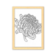 thumbnail image 1 of Flor planta Chrysanthemum silueta Cuadro de madera decorativa marco de casa A4, 1 of 3