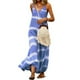 thumbnail image 4 of Vestido largo con cuello en V Ropa de verano Vestido suelto sin mangas a rayas, Morado, XL Methold AP001806-14, 4 of 7