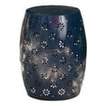 thumbnail image 4 of Zula Lace Cut Dark Blue Iron Accent Table, 4 of 5