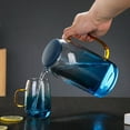 thumbnail image 6 of Marble-Patterned Glass Kettle With A Lid, A 52.79-Ounce/1.5-Liter Water Kettle, Accompanied By 4 Cups Of 10.55 Ounces/0.3 Liters Each. It Is A Transparent Glass Water Kettle, Suitable For Cold Brew, 6 of 9