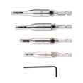 thumbnail image 1 of 4pcs Hex Shank Self Centering Drill Bit Set Door Window Hinge Hole Puncher Woodworking Tool, 1 of 5