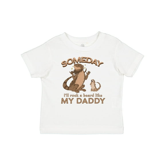 Inktastic Someday I'll Rock a Beard Like My Daddy-bearded Dragons Boys or Girls Baby T-Shirt