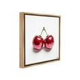thumbnail image 4 of Stupell Industries Disco Cherries on White Food & Beverage Painting Brown Floater Framed Canvas Art Print Wall Art, 18 x 18, 4 of 10