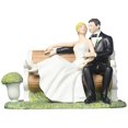 thumbnail image 1 of Weddingstar Figurine Couple Assis Joli sur un Banc de Parc, 1 of 2