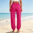 thumbnail image 4 of Sewkxo Women's Sweatpants Casual Drawstring Sweat Pants Workout Athletic Joggers with Pockets,Hot Pink M, 4 of 5