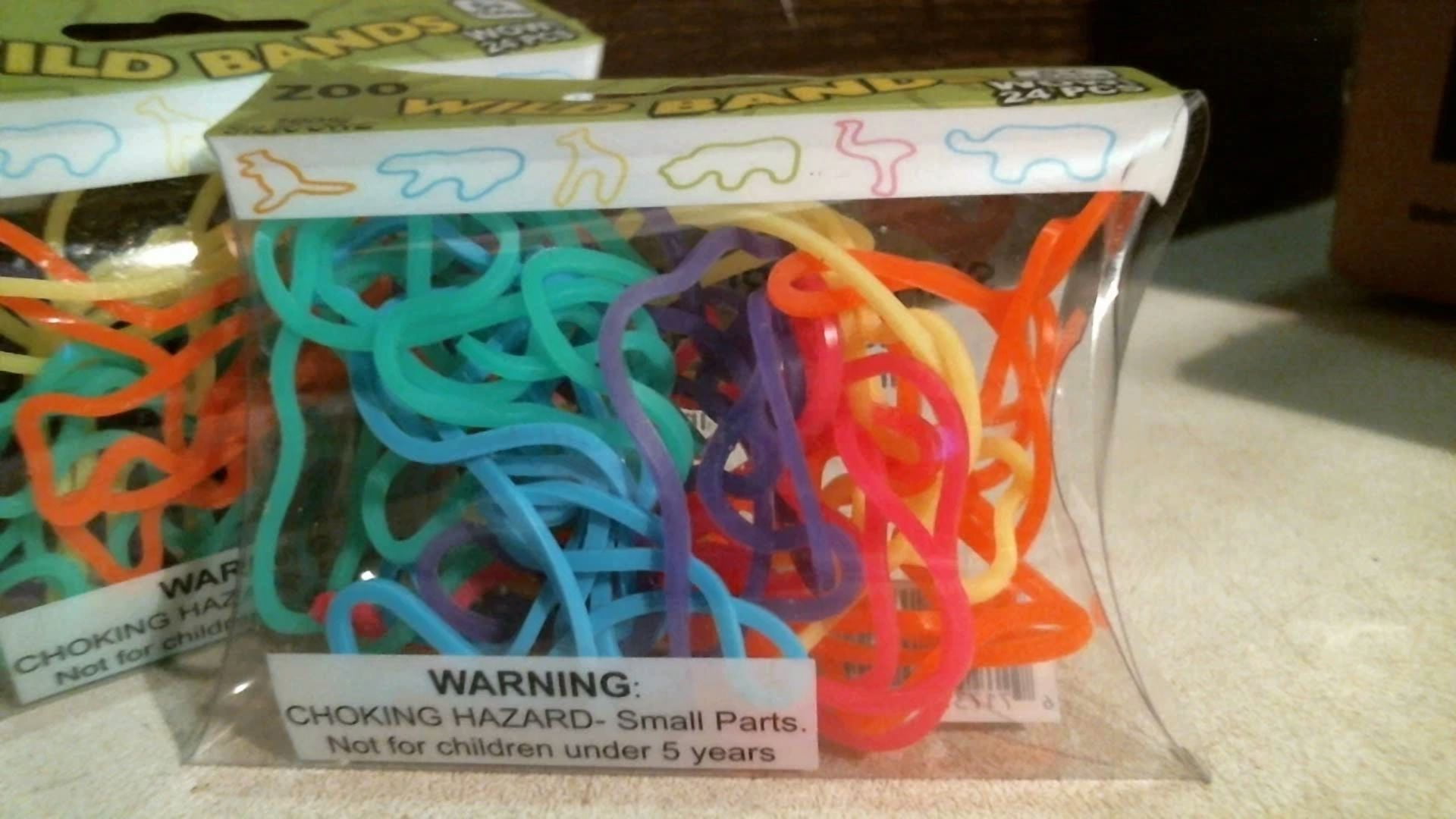 Wild Bands 20010 Zoo Shaped Rubber Bands, 5 Packs Per Order Free Shipping