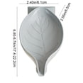 thumbnail image 3 of Wall Mounted Drainage Soap Box Rotatable Leaf Shaped Soap Holders, 3 of 7