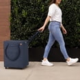thumbnail image 4 of CleverMade Rolling Tote Cart 90L Collapsible Wheeled Bag, Leeward Navy, 4 of 12