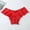 Red, variant on Cheeky Lace Panties for Women Sexy Breathable Red Breathable Underwear for Women XL