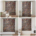 thumbnail image 6 of Colorful Stones Sheer Curtains 54 Inches Long, Modern Art Farmhouse Stones Light Filering Curtains, Breathable Simi Curtain Privacy Drapes for Kitchen Bathroom Lightweight Small Window Treatment, 6 of 9