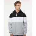 thumbnail image 1 of J. America - Varsity Fleece Colorblocked Hooded Sweatshirt, 1 of 1