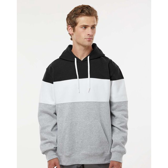 J. America - Varsity Fleece Colorblocked Hooded Sweatshirt