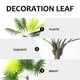 thumbnail image 5 of Material de arreglo floral decorativo de planta verde simulada Hojas de plástico de bonsai artificiales para decoración (verde y amarillo), 5 of 5