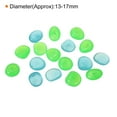 thumbnail image 2 of 600uds Rocas Brillantes 13-17mm Guijarros Luminosos Decoración Oscuridad Rocas Brillantes Decor Bricolaje Decorativo Azul Verde para Jardín , Maceta Plantas , Acuario Peces, 2 of 8