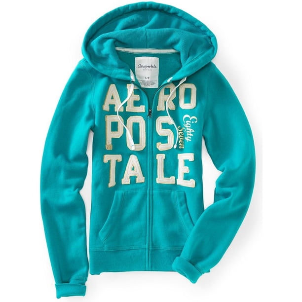 Sudadera con capucha Aeropostale Aero Stacked 87 Verde Extragrande