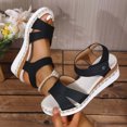 thumbnail image 2 of ShiShine Womens Espadrille Wedge Sandals Criss Cross Ankle Strap Open Toe Dressy Summer Vacation Fashion Sandals, 2 of 7