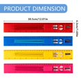 thumbnail image 3 of Dual Pen Ruler Set (Wooden Measuring Tool, Learners Academic Gear), 30Cm Pencil/Ruler Combo Prevents Lost Supplies, Product Is Made Of Friendly Materials, By Meiiso, 3 of 9