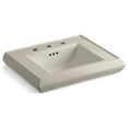 thumbnail image 6 of Kohler K-2239-8 Memoirs Classic 24" Fireclay Pedestal Bathroom Sink - Off White, 6 of 8