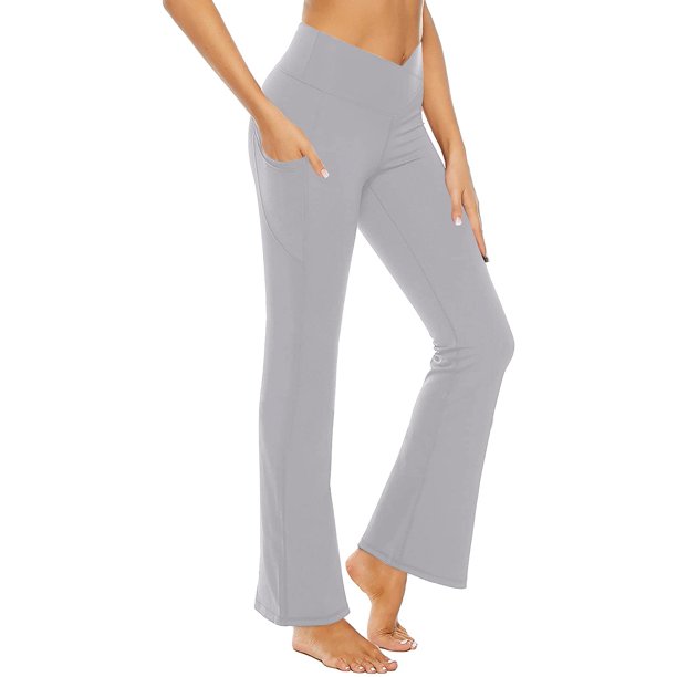 rrhss Women Bootcut Yoga Pants with Pocket High Waisted Flare Pants