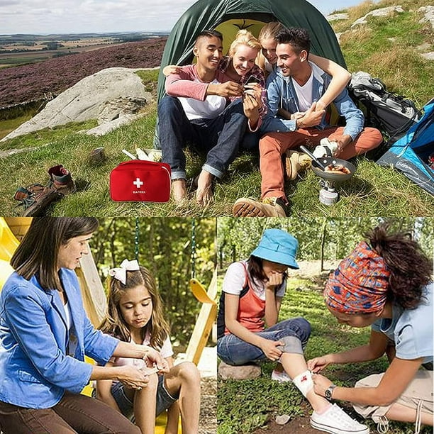TEMPSA Kit de Secours Trousse Urgence Premier Soins Rouge Pour Famille  Voyage Camping Extérieur*SQ - Cdiscount Santé - Mieux vivre
