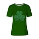 thumbnail image 3 of Mujeres Manga Corta de Verano Tops Impreso Sudadera Casual, Cuello Redondo Blusa Ligera para la Primavera Y el Verano, 3 of 4